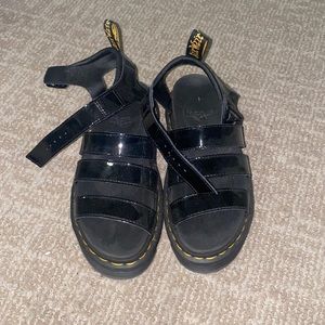 Dr Marten’s Leather Black Sandals Size 7